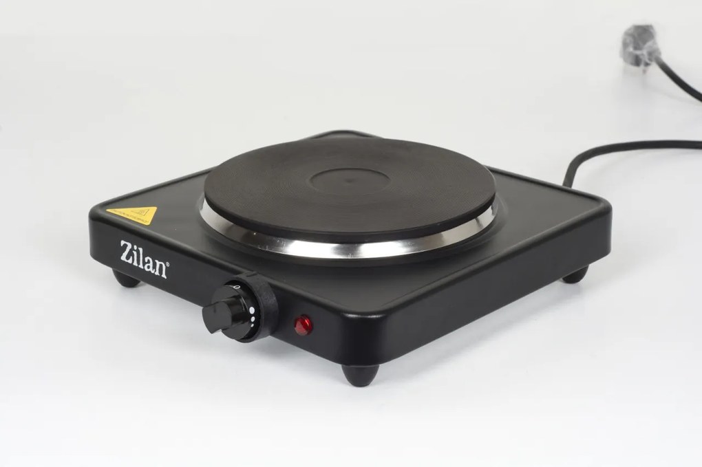 Plita electrica Zilan ZLN2174, 1500W, 1 arzator, 5 trepte de putere, 26 x 26 x 9.5 cm