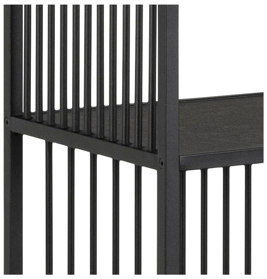 Bibliotecă neagră cu aspect de piatră 85x185 cm Strington – Actona