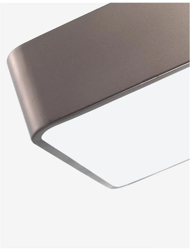 Plafoniera design modern 36x36cm Ragu bronz NVL-866603