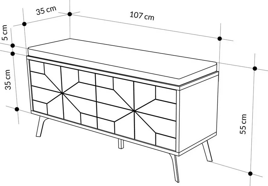 Dulap pentru pantofi Dune Hitit