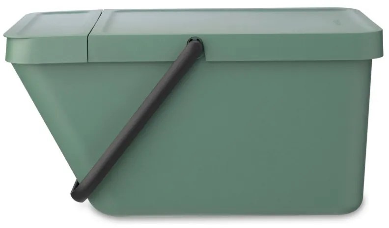 Cos depozitare sau reciclare Brabantia Sort&Go 1006309, 20 L, 22,5x45x28 cm, Stivuibil, Plastic, Verde închis