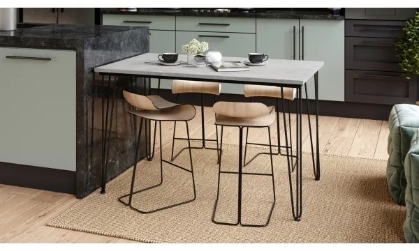 Masă de dining HALIJA beton gri