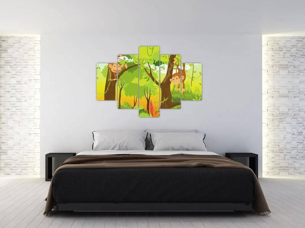 Tablou - Maimuțe (150x105 cm)