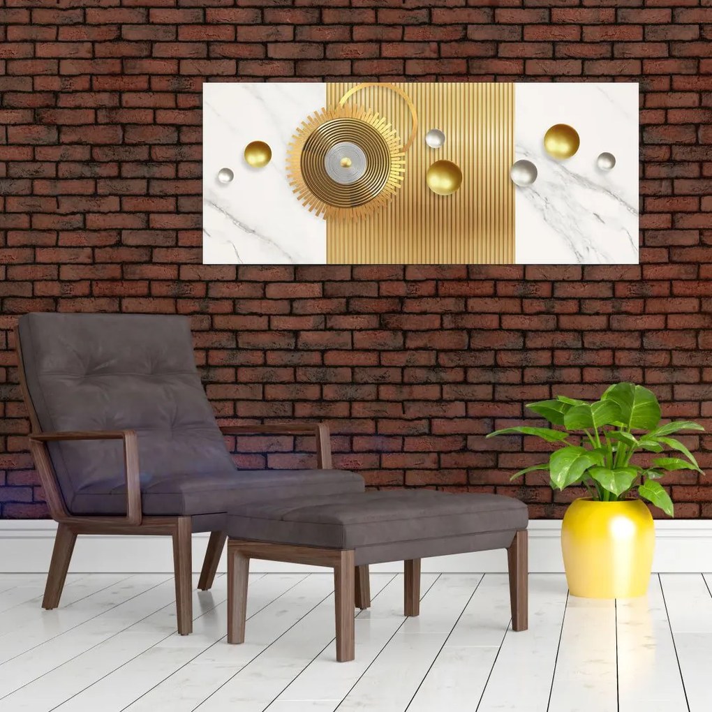 Tablou - Perle din Marmură (120x50 cm)
