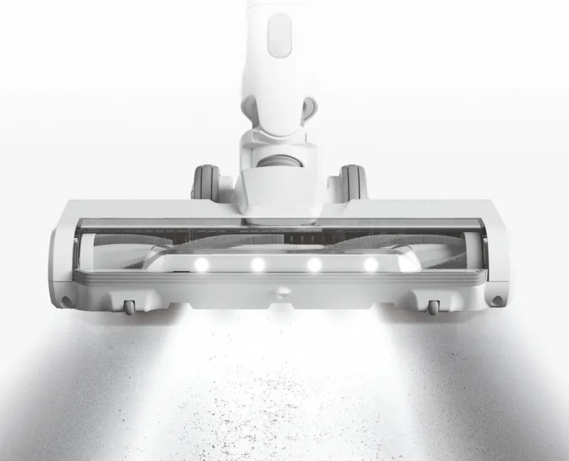Aspirator vertical Xiaomi Mijia Vacuum Cleaner 4C F205, 170 AW, 400 W, 550 ml, Pana la 75 min, Iluminare LED, Perie antiincurcătura, Alb