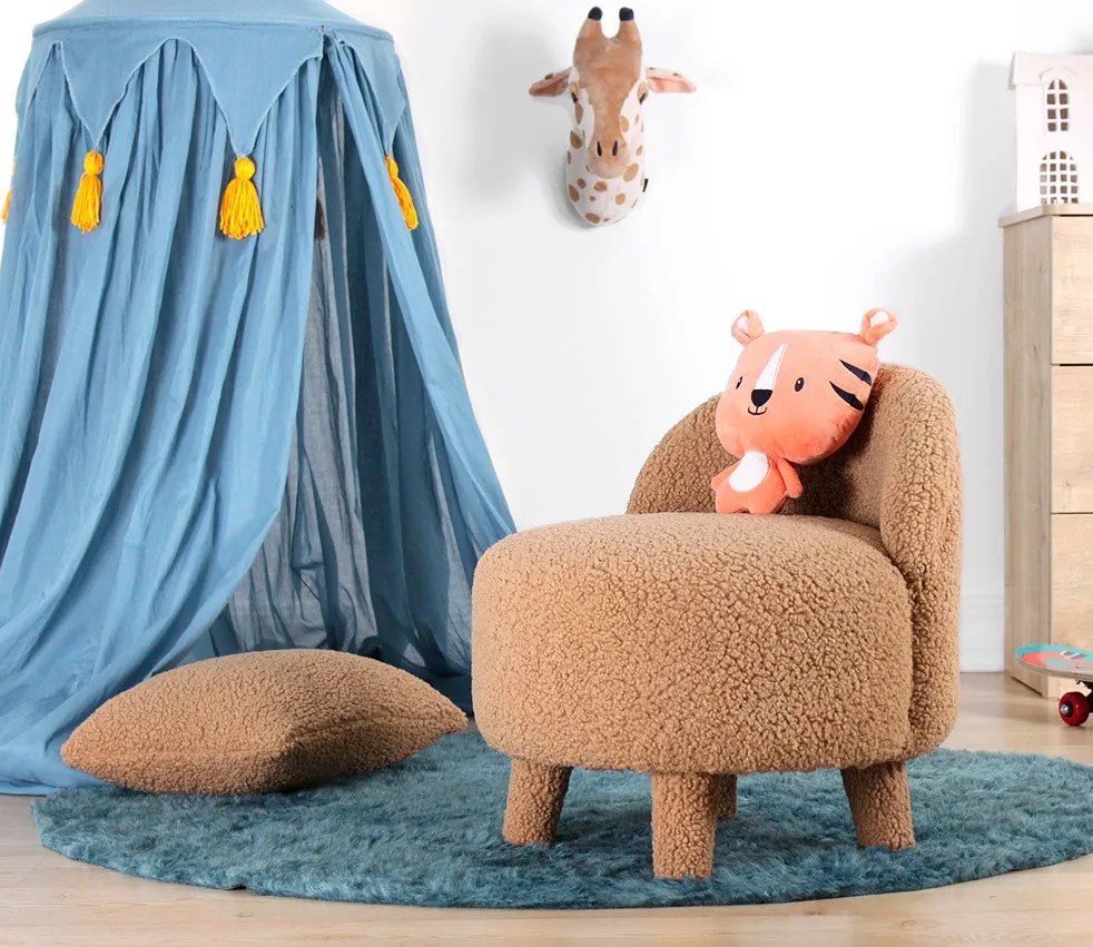 Taburet tapițat Moouv 3342 - Brown