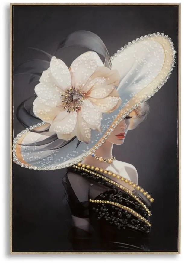 Tablou Modern pe Pânză - Wien Hat A, 62x4x92 cm, Mauro Ferretti