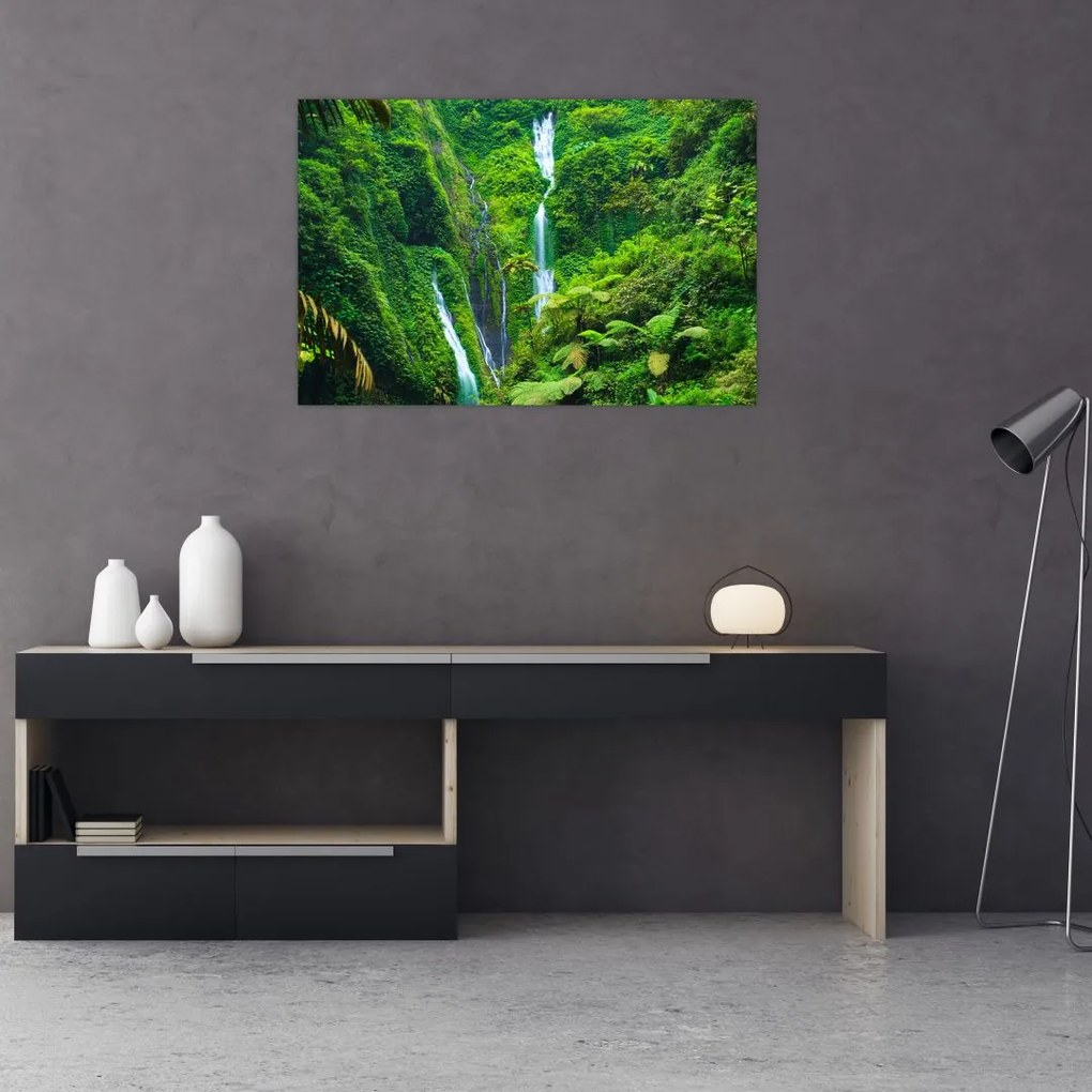 Tablou - Cascada Madakaripura, Java de Est, Indonezia (90x60 cm)