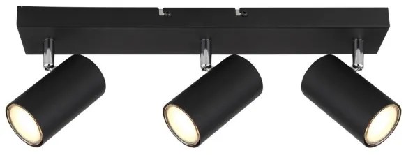 Spot ROBBY 3xGU10/35W/230V neagră Globo 57911-3B