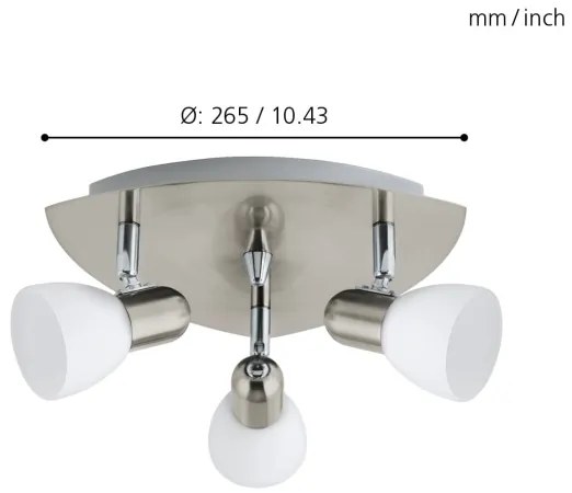 EGLO 90986 - Lampa spot ENEA 3xE14/40W