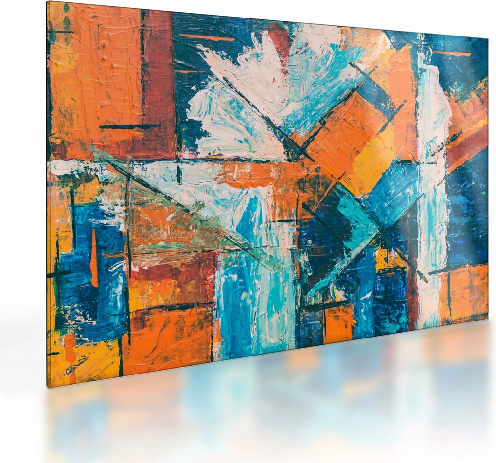Tablou pe sticlă - Abstract (70x50 cm)