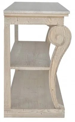Consola natur din lemn de pin, aspect vintage, Paris