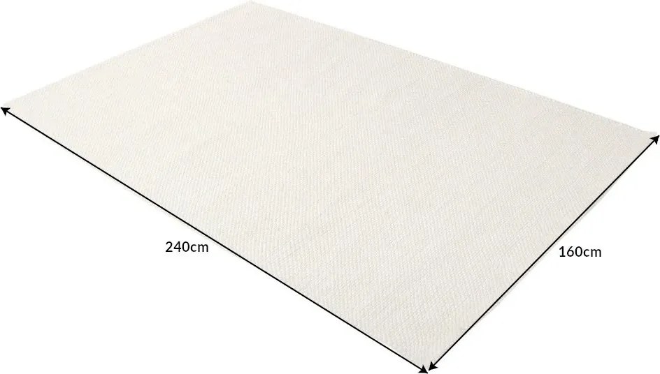 Covor WOOL 240x160cm bej din lana