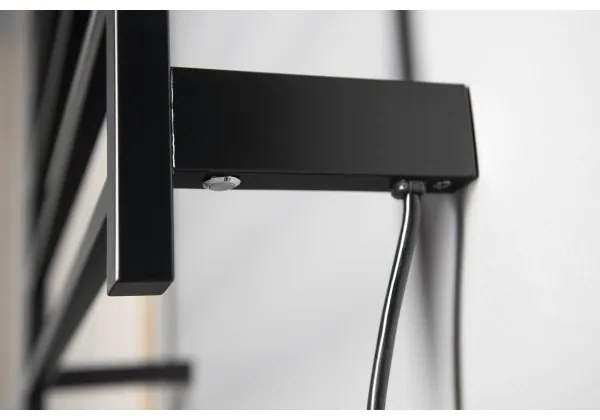 Sapho - Uscător electric pentru prosoape ELZOR 60W/230V 47x50 cm negru mat