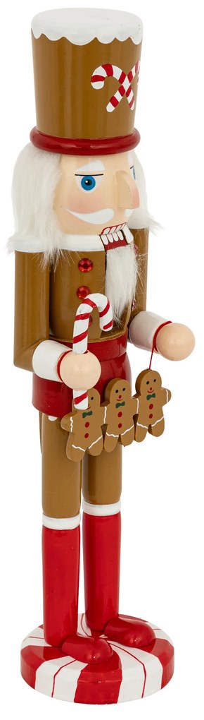 Figurina cu motiv turta dulce spargator de nuci, 38 cm