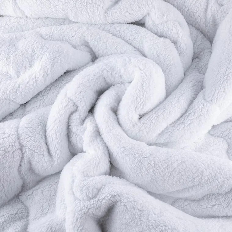 decoDoma Set matlasat cu blăniţă INVERNO albastru închis 2 buc