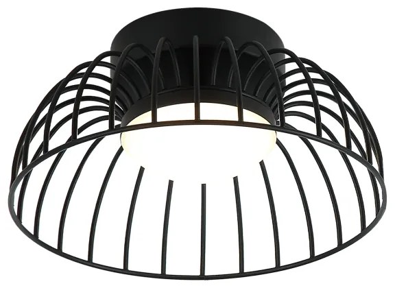 Plafonieră LED BETSY, 12 W, 230 V, Ø 25 cm, negru