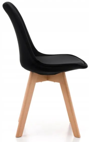 Scaune de sufragerie 4buc stil scandinav Black Glamor