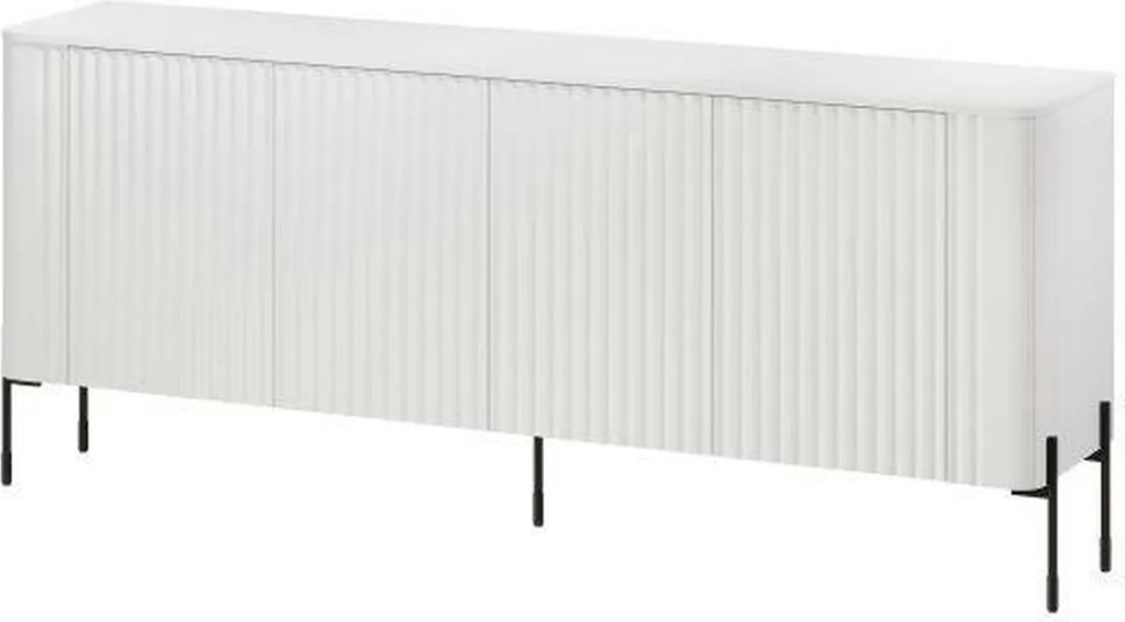 Comoda VERA, alb, PAL laminat, 190x40x80 cm