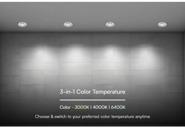 LED plafonieră LED/24W/230V 3000/4000/6400K Ø13,5 cm albă