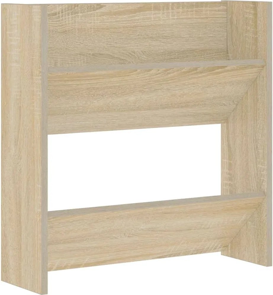 vidaXL Pantofar de perete, stejar Sonoma, 60x18x60 cm, PAL