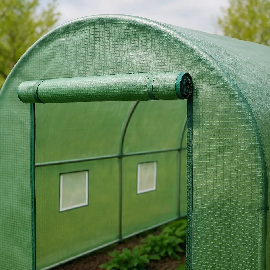 Copertină de rezervă pentru seră Happy Green verde, 2 x 3 m