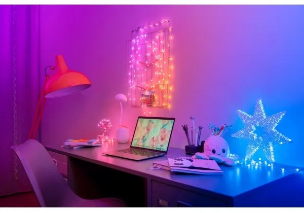 Instalație LED RGB dimabilă de Crăciun 200xLED 14 m USB Wi-Fi Twinkly TWKH200RGB-G