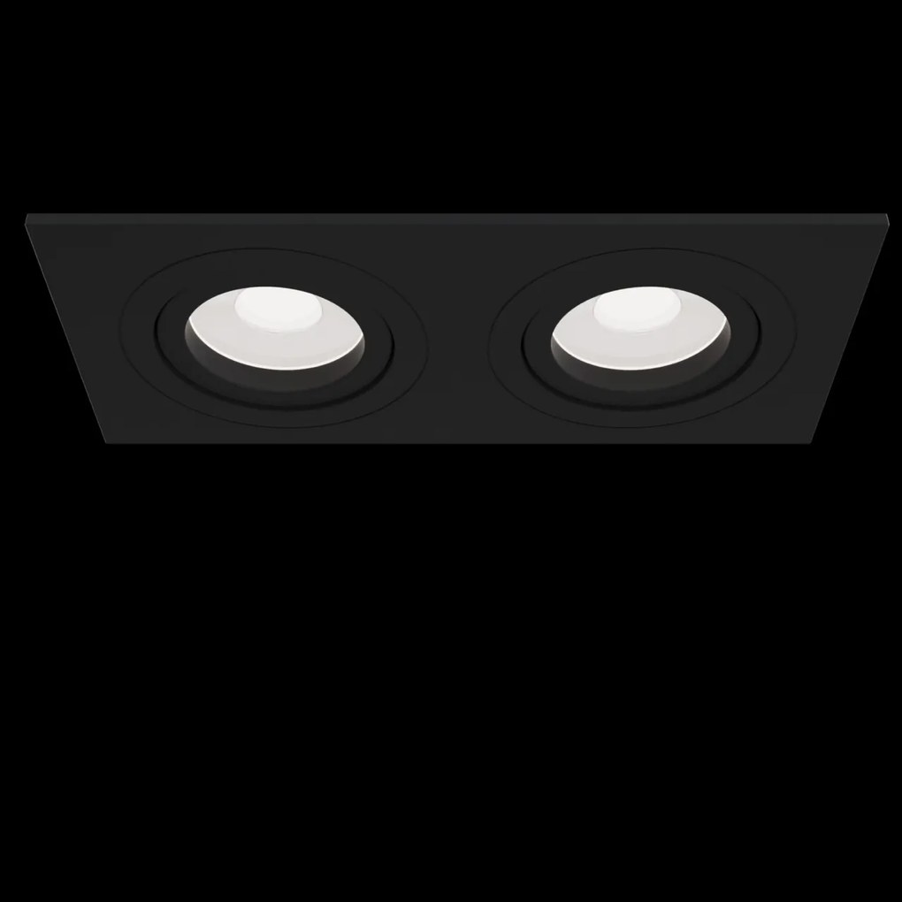Corp incastrabil cu 2 spoturi directionabile Atom negru MY-DL024-2-02B