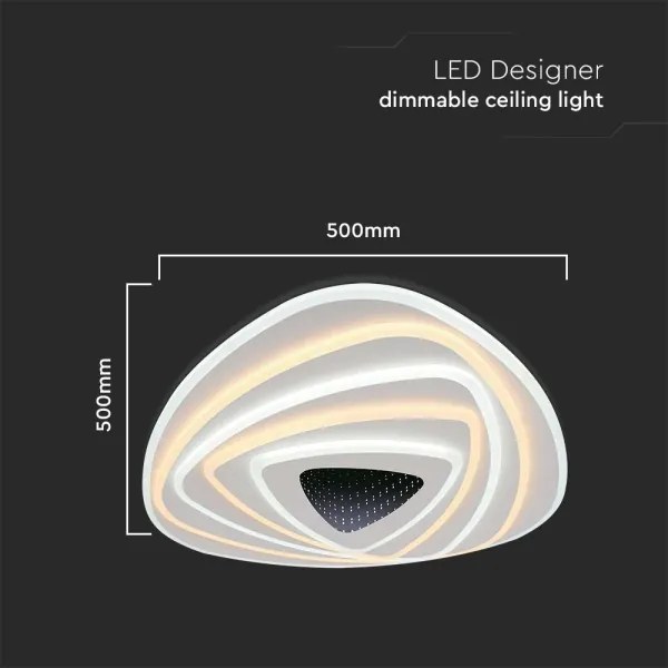 Plafonieră LED dimabilă LED/120W/230V 3000-6500K + telecomandă