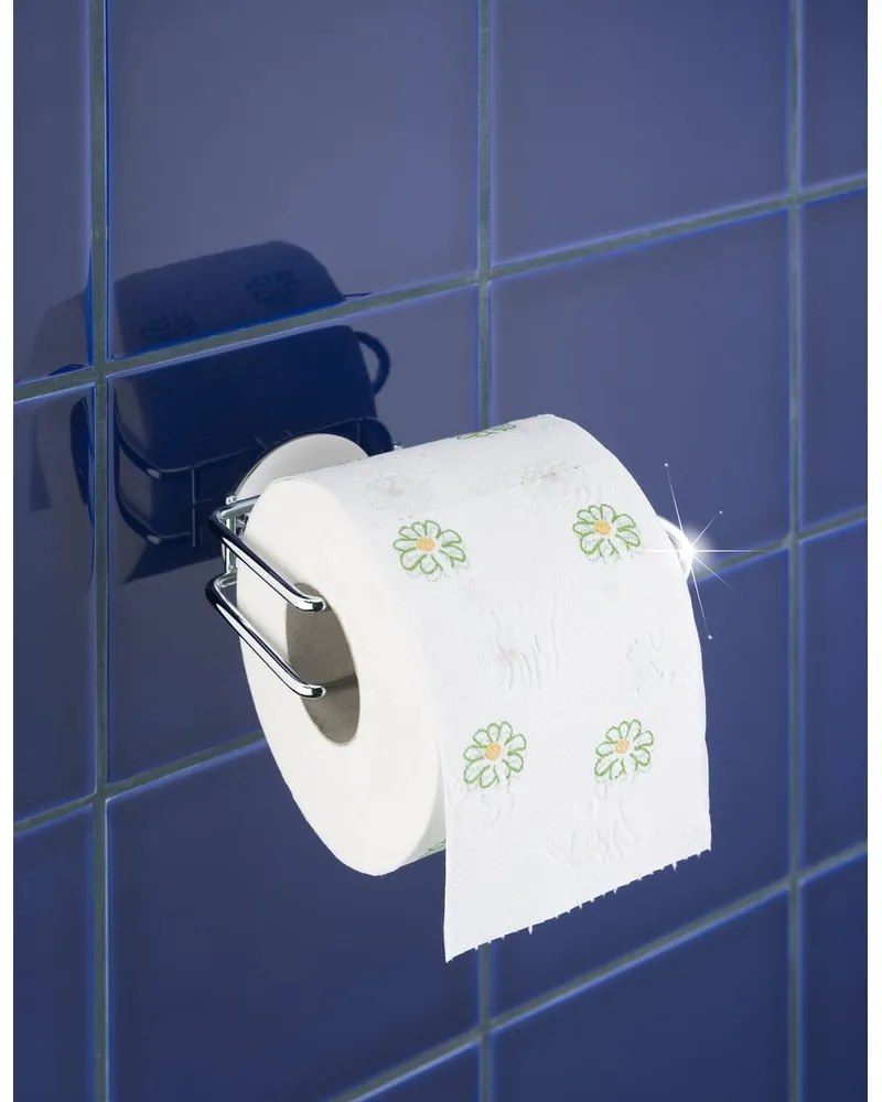 Suport autoadeziv pentru hârtie igienică Wenko Turbo-Loc, 14 x 9 cm