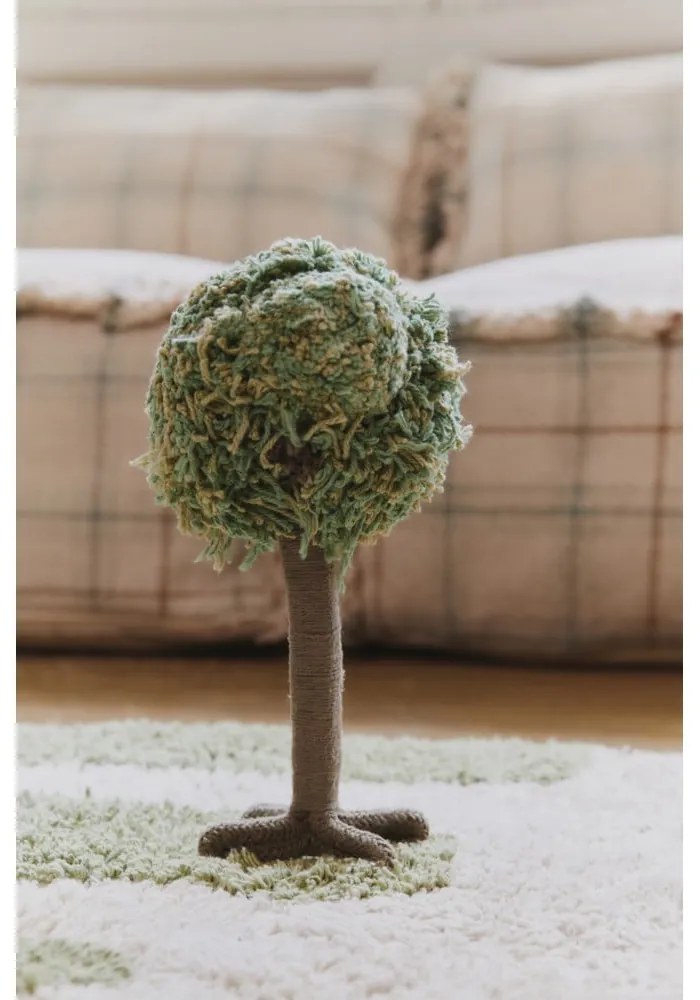 Covor de joacă pentru copii verde-crem din bumbac 90x130 cm Hyde Park – Lorena Canals