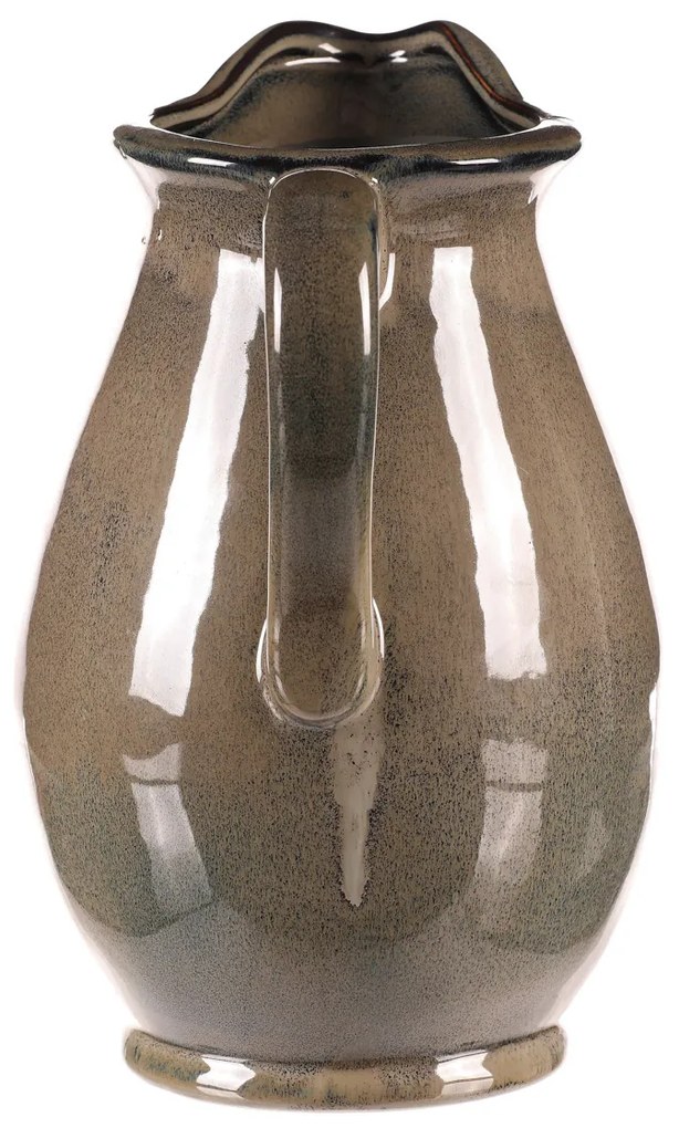 Cana ceramică gri, 18 x 20 x 28 cm, mare, 28 cm