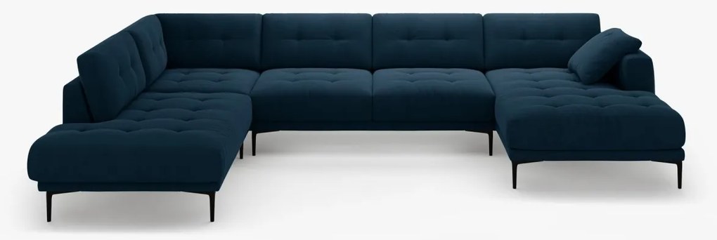 Coltar panoramic Bemy 7 locuri catifea Salvador L373 cm