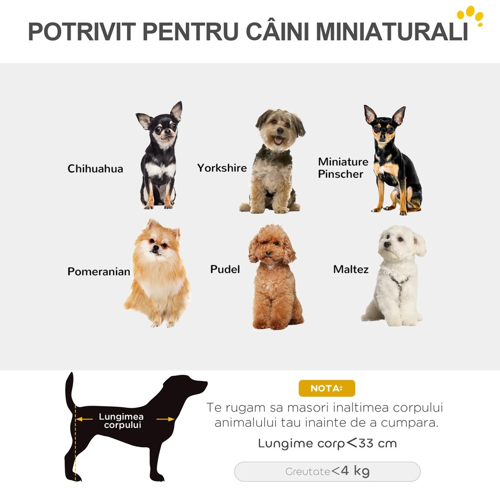 PawHut Cărucior Pliabil pentru Câini de Talie Mică cu Intrare la 45°, Geantă și Pernă, 53x45x28 cm, Albastru | Aosom Romania