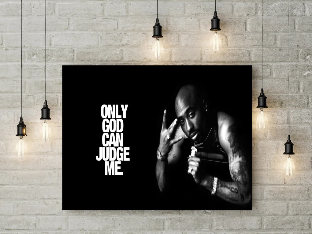 Tablou canvas Only God Can Judge Me 120x80 cm