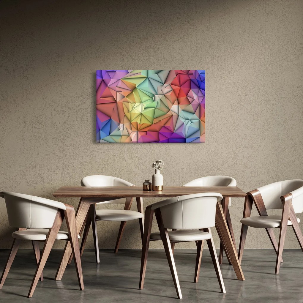 Tablou - Abstracția poligonală (90x60 cm)