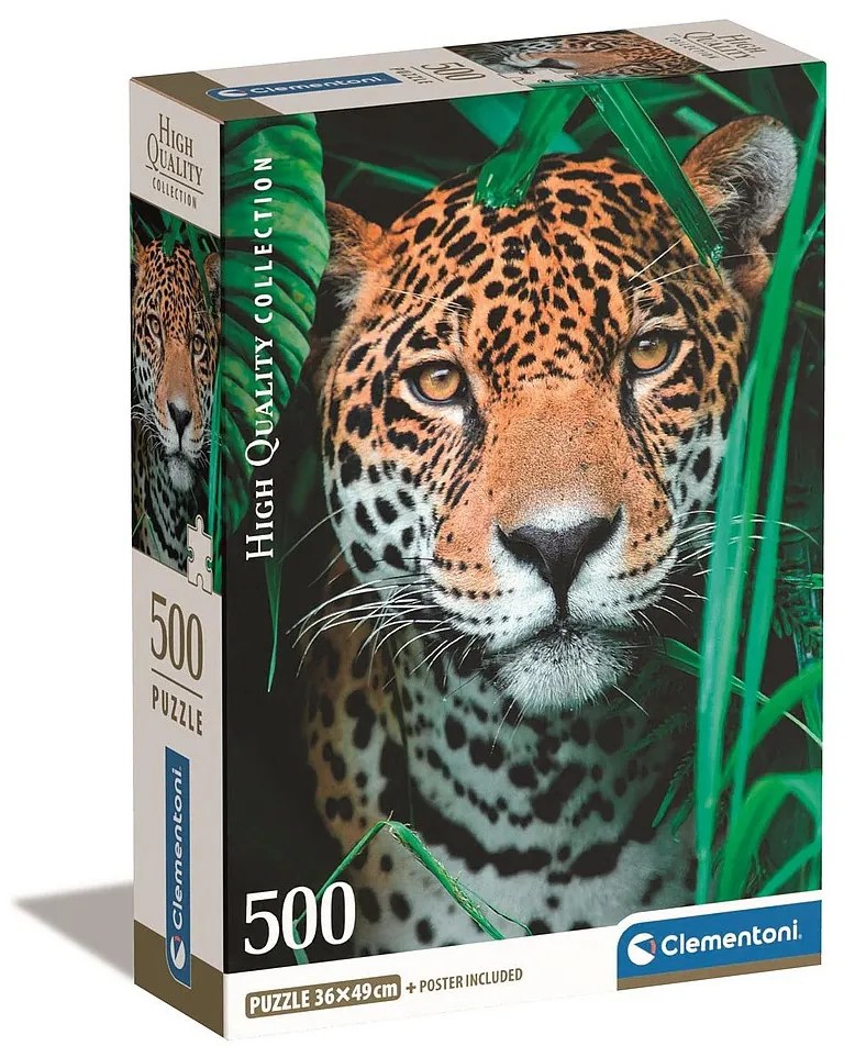 Animale Jaguar Puzzle de 500 piese Clementoni
