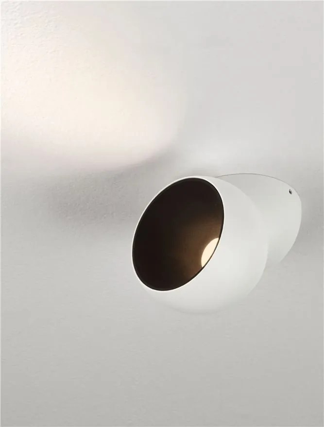 Spot LED aplicat aluminiu LUSA alb