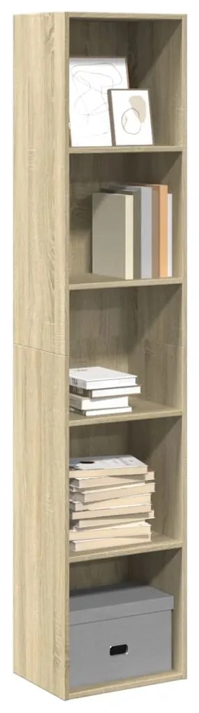 vidaXL Bibliotecă, stejar sonoma, 40x30x189 cm, lemn prelucrat