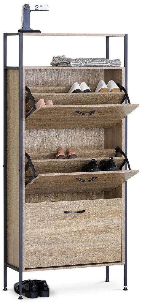 Raft cu compartimente G1009 OAK, stejar