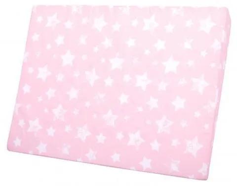 Lorelli - Perna inclinata antisufocare, Air Comfort,  60 x 45 x 9 cm, husa detasabila si lavabila, Stars Pink