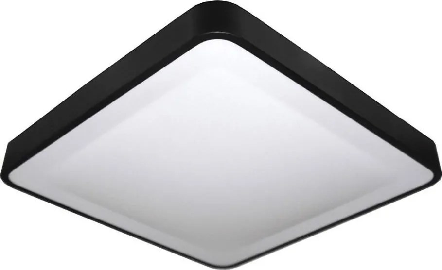Plafonieră LED cu senzor WILTON LED/24W/230V 4000K 33x33 cm neagră