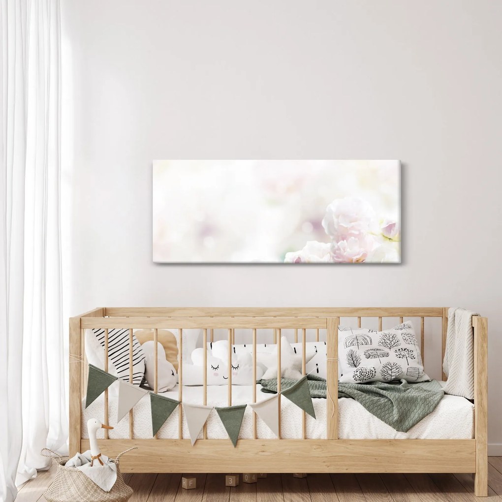 Tablou cu flori fragede (120x50 cm)