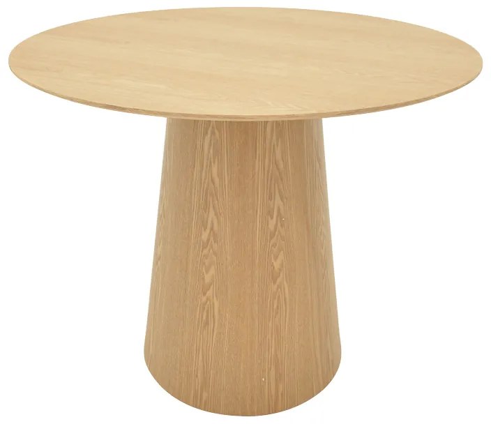 Masa Bucatarie/Dining Donna MDF Stejar Sonoma, Diametru 100 Cm