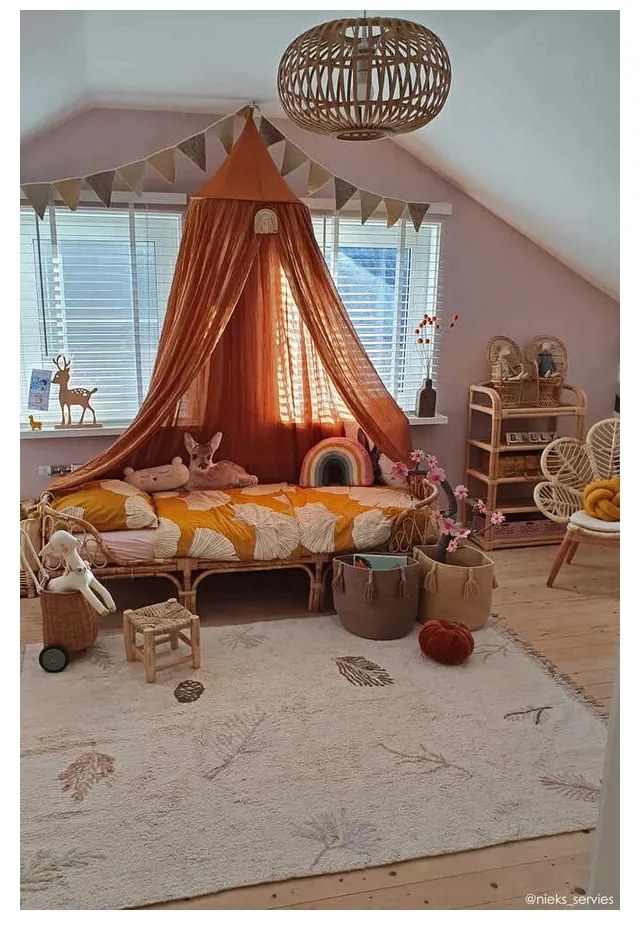 Covor pentru copii crem lavabil/țesut manual din bumbac 170x240 cm Pine Forest – Lorena Canals