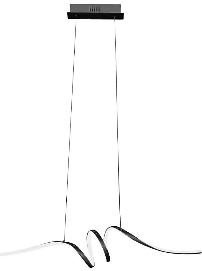 Lustră LED pe cablu LOOP LED/28W/230V negru