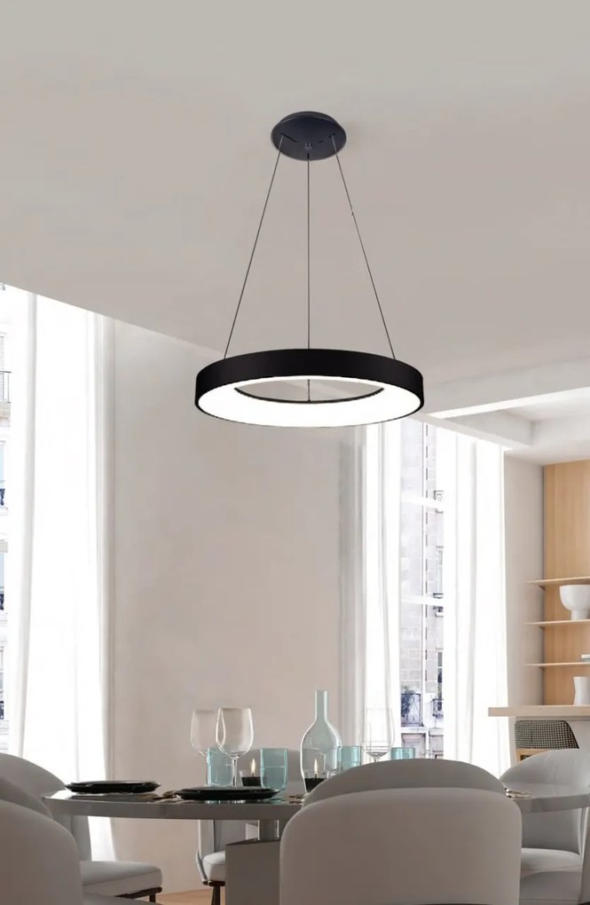 Lustra LED suspendata design circular SANTANA 38 3000K GO