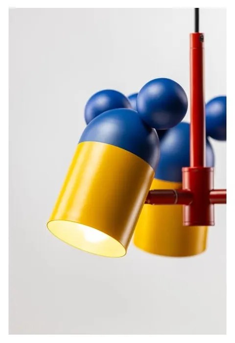 Lustră pentru copii albastră cu abajur din metal ø 30 cm Mouse II – GTV