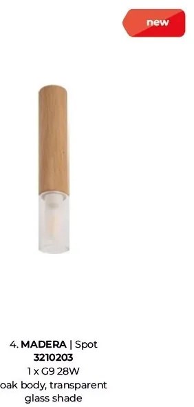 Spot aplicat lemn design natural MADERA