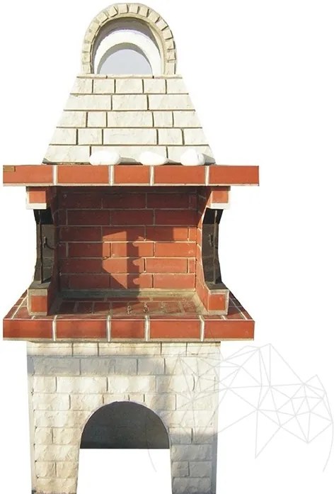 Gratar Gradina Mediu - Placat cu piatra  decorativa Vratza scapitata 7 cm